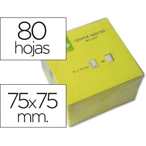 Bloco Notas Adesivas Q-Connect Amarelo Fluoresc. 75X75mm Image