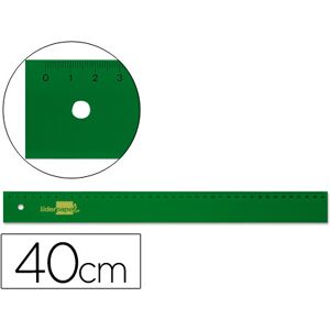LIDERPAPEL Regua 40 cm Plastico Verde Image