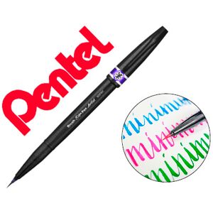Caneta Pincel Pentel Artist Cor Violeta Image
