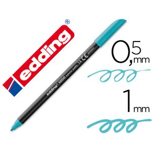 Marcador Edding Ponta Fibra 1200 Azul Turquesa N. 14 -Ponta Redeonda 0. Image