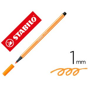 Marcador Stabilo Aguarelavel Pen 68 Laranja Neon 1 mm Image