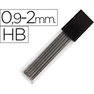 LIDERPAPEL Minas Grafite Rectangulares 2X0.9 mm Hb Tubo de 12 Minas Image