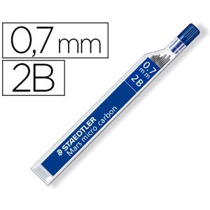Minas Staedtler Mars Micro Grafite 0,7 mm 2B Tubo c/ 12 Unidades Image