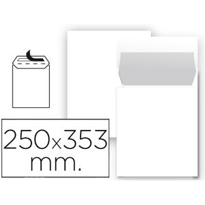 LIDERPAPEL Envelope Bolsa N 10 Branco Folio Prolongado 250X353mm Tira de Silicone (25 Unidades) Image