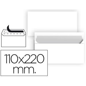 LIDERPAPEL Envelope N 2 Branco Din Americano 110X220 mmtira de Silicone (25 Unidades) Image