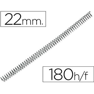 Espiral Q-Connect Metalico 64 5:1 22mm 1,2mm (100 Unidades) Image