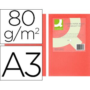 Papel de Cor Q-Connect Din A3 80Gr Vermelho Intenso (500 Folhas) Image