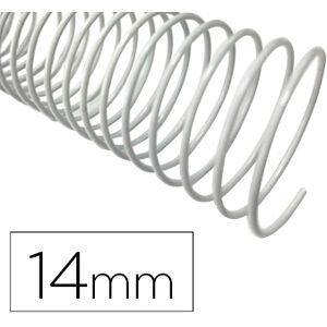 Espiral Metalico Q-Connect Branco 64 5:1 14 mm 1mm (100 Unidades) Image