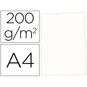 Papel Pergaminho Michel Din A4 Troquelado 200 Gr Cor Rustico Branco (25 Folhas) Image