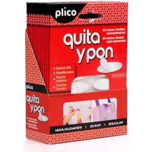 PLICO Velcro Autoadesivo Redondo 24 Fechos Image