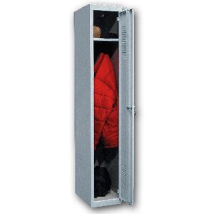 AR-STORAGE Armario Ar Storage Metalico 50X180X30 cm 1 Porta c/ Chave Cor Cinza Inicial Image