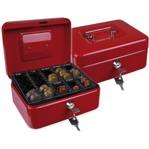 Cofre Q-Connect c/ Bandeja p/ Moedas 200X90X160 mm Vermelho Image