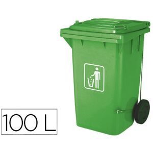 Contentor Q-Connect de Plastico 100L c/ Capa Verde 115X50X56 cm Image