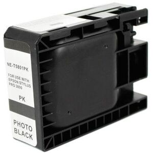 Epson T5801 Preto Foto Tinteiro De Tinta Pigmentada Compatível C13T580100 Image