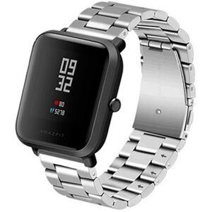 Correia Metática Elos (Prateado) p/ Xiaomi Amazfit GTS/Bip/Bip Lite/ GTR 42mm/Ticwatch/Huawei/Samsun Image