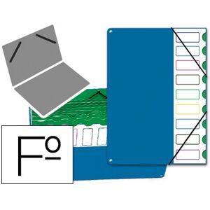 Capa Classificadora Pardo c/ 9 Departamentos Azul Image