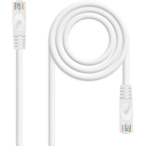 Cabo de Rede RJ45 Cat6a U/UTP Branco (50cm) - Nanocable Image