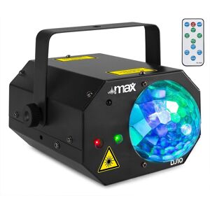 Projector LED Efeitos Jelly Moon + Laser Vermelho/Verde/Azul (DJ10) - MAX Image