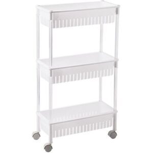BENSON Estante/Rack Amovível 3 Níveis c/ Rodas (42 x 26 x 80cm) Image
