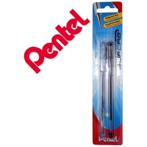 PENTEL Blister Caneta Bk77 2 Unidades - Preto e Azul Image