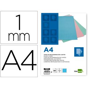 Capa De Encadernacao Cartao A4 1 Mm Celeste Embalagem De 50 Unidades Image