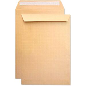 Envelope Bolsa Seguranca Kraft Castanho 229X324 Mm Tira De Silicone Pack De 100 Unidades Image