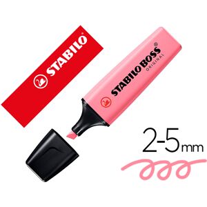 Marcador Stabilo Boss Fluorescente 70 Pastel Rosa - STABILO Image