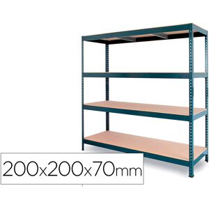 Estante Metalica Ar Stocker 200X200X70 Cm 4 Prateleiras Cor Cinza - AR STORAGE Image