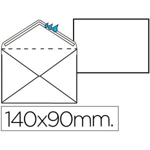 Envelope Mínimo Normalizado Branco 90X140Mm Engomado Pack De 100 Unidades Image