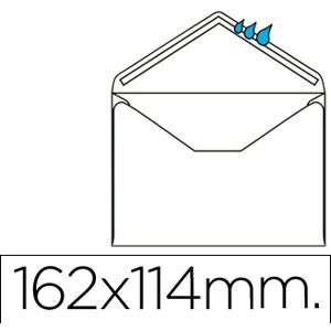 Pack 500x Envelope Mínimo Normalizado Branco 114x162mm Engomado Image