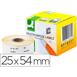 Q-CONNECT Etiqueta Adesiva 54x25mm (500 Etiquetas) - Q-CONECT Image