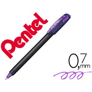 Roller Pentel Bl417 Energel Makkuro Ponta 0,7 mm Cor Violeta Image