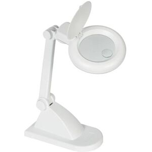 Candeeiro Mesa c/ Lupa 3+12 Dioptrias 12W + Tampa (Branco) - VELLEMAN Image