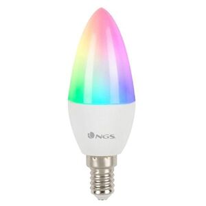 Lampada Smart Wifi Led Bulb Gleam 514C Halogena Cores 5W 500Lm E14 Regulavel Em Intesidade - NGS Image