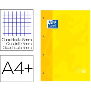Recarga Cor 1 Din A4+ 80 Folhas 90 Gr Quadricula 5 Mm 4 Furos Cor Amarelo - OXFORD Image