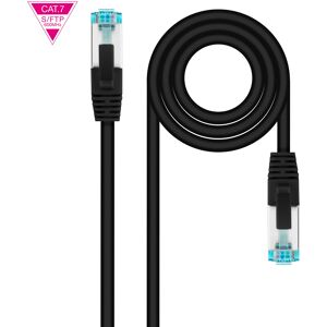 Cabo de Rede RJ45 Cat7 S-FTP AWG26 Preto (30cm) - Nanocable Image