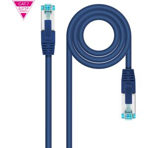 Cabo de Rede RJ45 Cat7 S-FTP AWG26 Azul (1 metro) - Nanocable Image