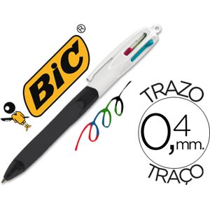 Caneta Bic Quatro Cores c/ Grip Core Preto Ponta 1,3 mm Image