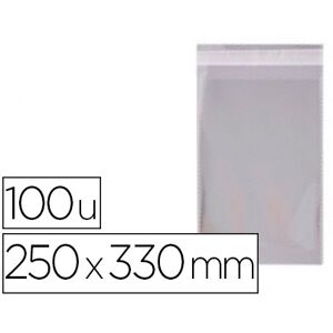 Bolsa Apli Polipropileno 250X330 mm Transparente Fecho Adesivo Embalagem de 100 Unidades Image