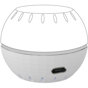 Base Branca c/ Alimentação USB p/ Monitorizador Ambiental Shelly H&T Image