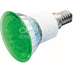 Lampada 24 LEDs 220V E14 1,8W Verde Image