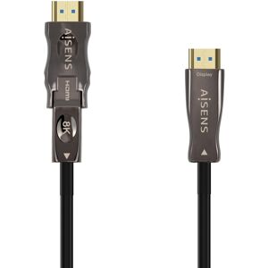 Cabo HDMI V2.1 Micro HDMI Macho - HDMI Macho Preto (20 metros)  - AISENS Image