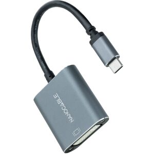 Conversor USB-C Macho - DVI-D Fêmea Cinzento (0.15m) - NANOCABLE Image