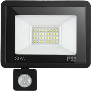 Projector LED IP66 220V Branco F. 6000K 30W 2700Lm c/ Sensor Image