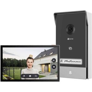 Vídeo Porteiro c/ Monitor Adicional 7" HP7 (Preto/Prateado) - EZVIZ Image