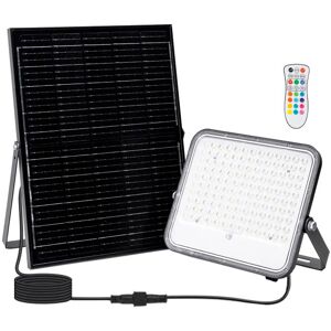 AIGOSTAR Projetor LED 200W RGB+Branco 6500K c/ Painel Solar + Comando Image