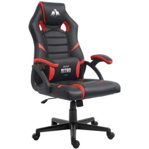 Cadeira Gaming Série Nitro (Preto/Vermelho) - CROMAD Image