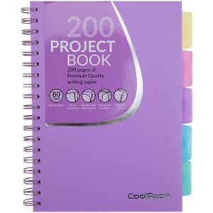 Caderno B5 Apontamentos Roxo Pastel - COLORINO Image