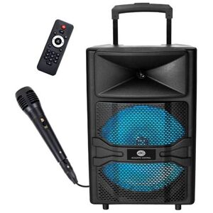 Coluna Amp. Portátil 12" 50W c/ Efeitos LED USB/SD/MP3/FM/BLUETOOTH - ACOUSTIC CONTROL Image