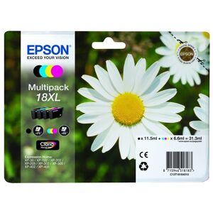 Pack Tinteiro EPSON Serie 18XL Quad XP-102/205/305/405 - C13T18164022 Image